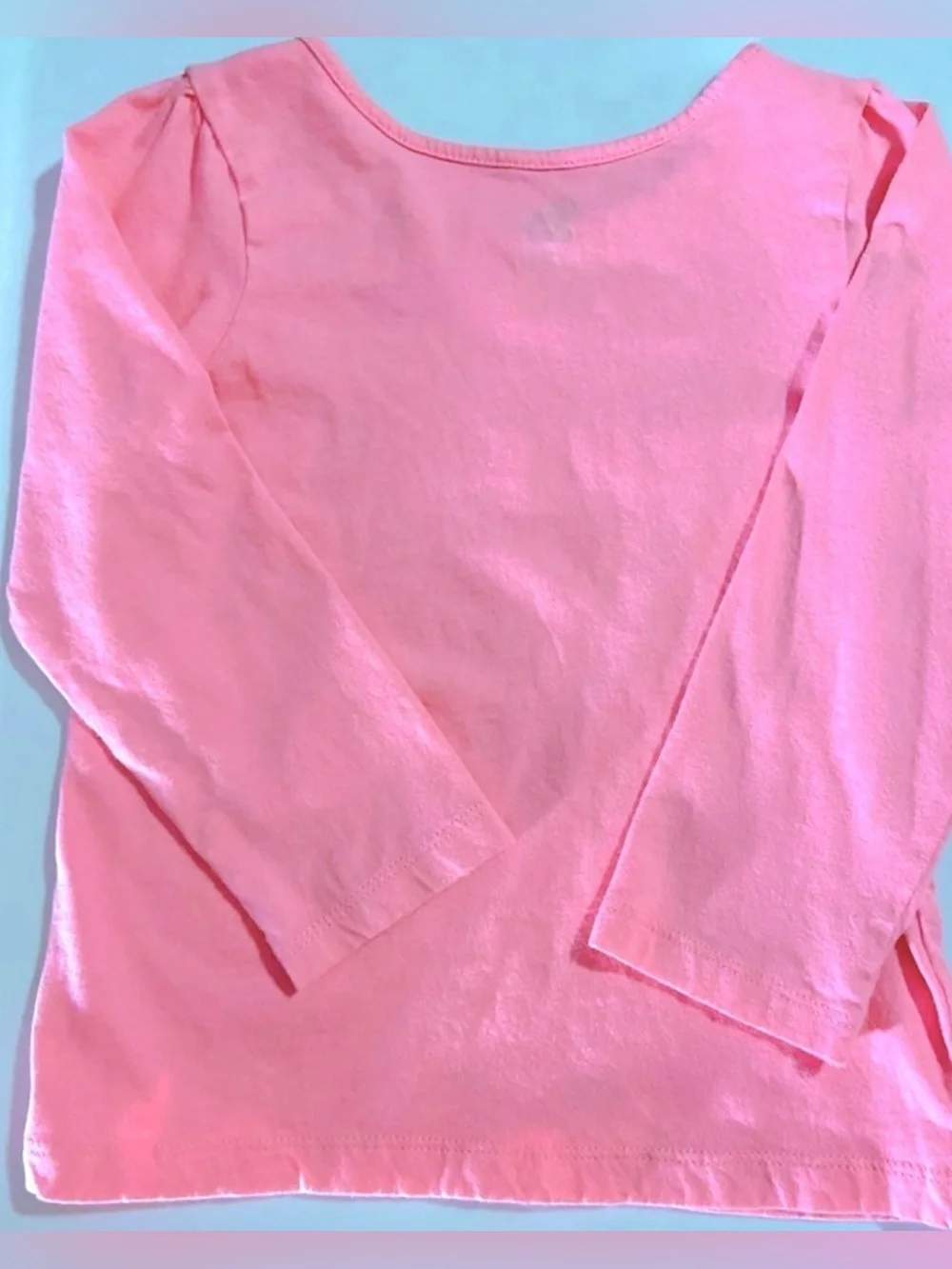 Kids Girls 4t Long Sleeve Tee Shirt Bundle Lot 3pc Set Princess, Pink, Blue